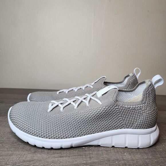 Nisolo Athleisure Eco-Knit Sneaker Shoes Gray Women's Size 10 Brazil Comfort - Picture 6 of 16